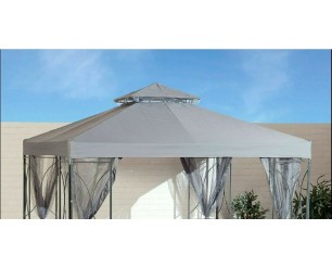 Replacement Roof Canopy for GSD Polenza Gazebo - Grey