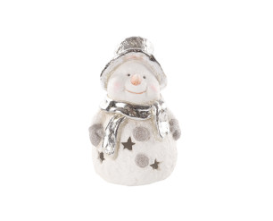 Christmas Snowman Tealight Holder 15.2cm