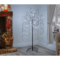 Weeping Willow with Ice White LED Lights - In/Outdoor Tree 4 FOOT 