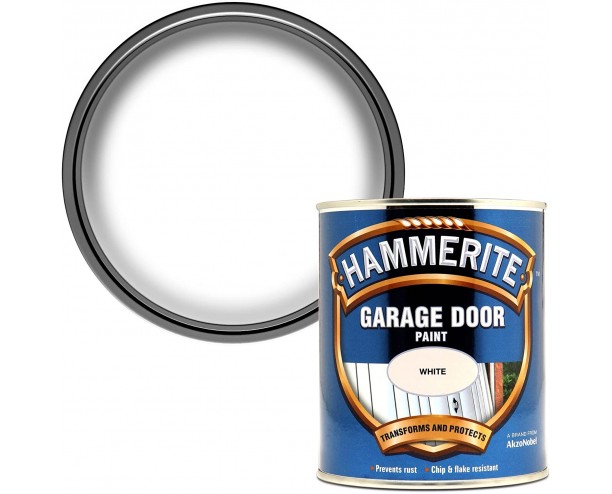 Hammerite 750ml Garage Door Paint - smooth white