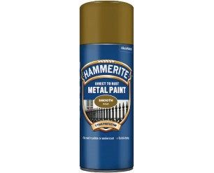 Hammerite Direct to Rust Smooth Finish Aerosol Smooth Gold 400ml