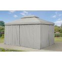 GSD Gazebo Marquee Heavy Duty Roma 4 x 3m Garden Tent with Curtains