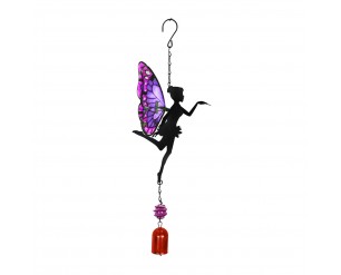 Primus Purple Hanging Fairy Bell Chime for Garden