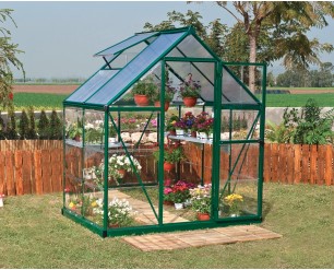 Palram Canopia Hybrid 6 X 4 Polycarbonate Greenhouse in Green