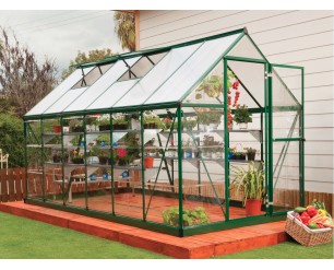 Palram Canopia Hybrid 6 X 12 Polycarbonate Greenhouse in Green