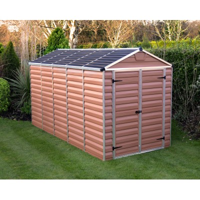 Palram Canopia Skylight 6 ft. x 12 ft. Shed - Amber