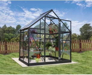 Palram Canopia Harmony 6 X 4 Polycarbonate Greenhouse in Grey