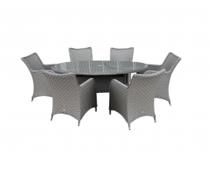 Supremo Amalfi 6 Seat Oval Dining Set without Parasol
