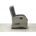 Bellevue Rattan Rocking Garden Chair Set - Grey