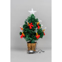 Shatchi Fibre Optic Candle and Bow Tree 2ft/60cm