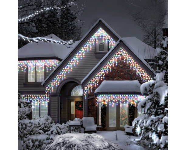 400 Multi LED Icicle Chasing Lights w/Timer