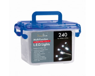 240 White LED Mul-Func Lights w/Timer