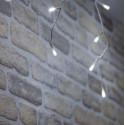 600 White LED Icicle Lights Multi-Function w/Timer
