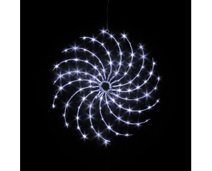 Christmas Lights Spiral Snowflake LED Silhouette Ice White LED's Multi Function