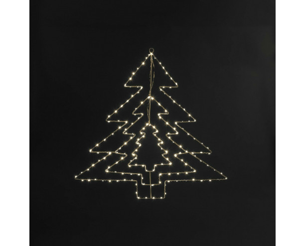 Christmas Lights Tree LED Silhouette Warm White LED's 64cm - In or Outdoor Use