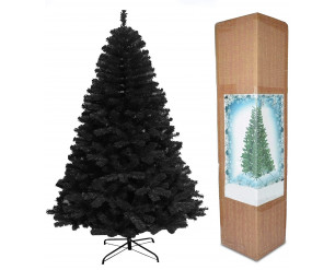 Shatchi Alaskan Pine 4ft 1.2m Christmas Tree Black