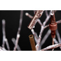 SHATCHI Pre-Lit LED Brown Snowy Twig Tree 5ft