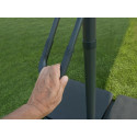 2.7m Garden Parasol Cantilever Easy Up Function - Grey