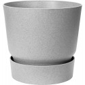 Elho Flower Pot Greenville Round - 25cm - Grey/Living Concrete