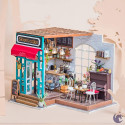 Robotime 3D DIY House Kit Cafe House with LED Light (Simon's Cafe)