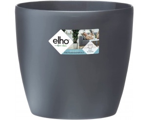 Elho Brussels Round Wheels Flower Pot, 23 litres, Anthracite, 35 cm