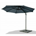 3m Garden Parasol Umbrella Cantilever Parasol W/360 degree Swivel Mechanism Charcoal 