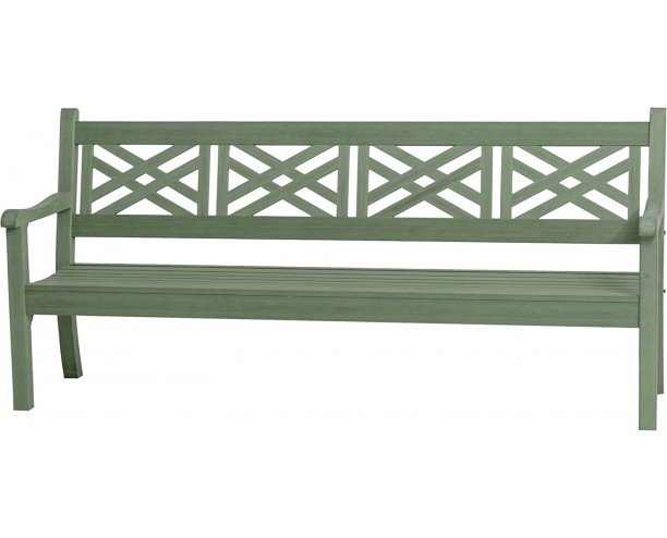 Winawood Speyside Faux Wood Durable 4 Seat Garden Bench in Duck Egg Green