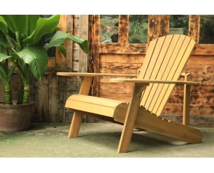 GSD Acacia Adirondack Garden Chair, Oiled Finish