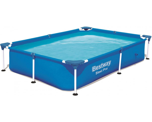 Bestway Rectangular Frame Swimming Pool, Steel Pro, 7.3 ft