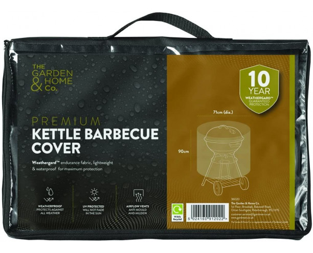 The Garden & Home Co Kettle Barbecue Cover, Black