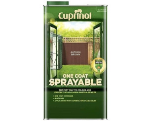 Cuprinol One Coat Sprayable Fence Treatment Autumn Brown - 5L