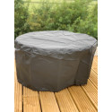 GSD 75cm Round Modern Fire Pit Table Concrete w/FREE Cover