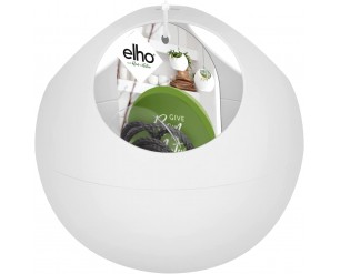 Elho B.for Soft Air 18 - Flowerpot for Indoor - Ø 18.0 x H 17.5 cm - White