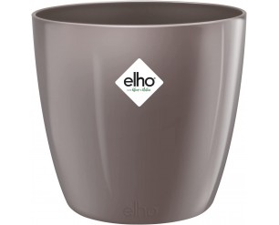 Elho Brussels Diamond Round 30 - Flowerpot for Indoor - Ø 29.4 x H 27.0 cm - Grey/Oyster Pearl