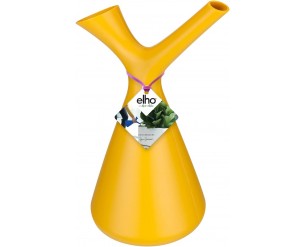 Elho Plunge Watering Can 20 - Watering Can for Indoor & Accessories - Ø 15.0 x H 29.5 cm - Yellow/Ochre