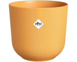 Elho Jazz Round 19cm Amber Yellow Indoor Plant Pot