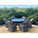 Florida Aluminium Rattan Garden Furniture - 6 Seat Set