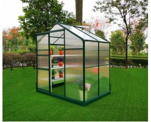 GSD Greenhouse Aluminium Polycarbonate With Steel Base 4x6