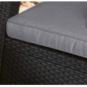 Keter Corfu Outdoor 5 Seater Rattan Sofa Furniture Set - Grey 
