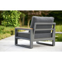 LIFE Outdoor Living Soho Lounge Corner Set with Armrests - Armchair & Footstool