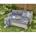 Norfolk Leisure Oxborough Pull Out Lounge Garden Sofa Daybed & Ottoman