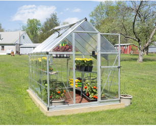 Palram Canopia Hybrid Greenhouse (6x10, Silver)