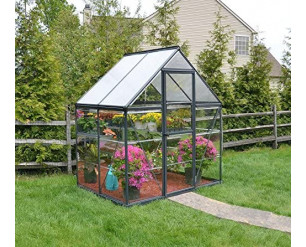 Palram Canopia Hybrid Greenhouse (6x4, Grey)