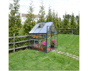 Palram Canopia Hybrid Greenhouse (6x6, Grey)