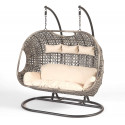 Cocoon Hanging Egg Chair Triple - cream