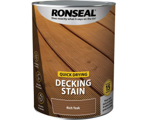 Ronseal Quick Drying Decking Stain 5L Rich Teak