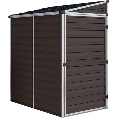 Palram - Canopia Skylight Brown Shed 6x4 Pent 