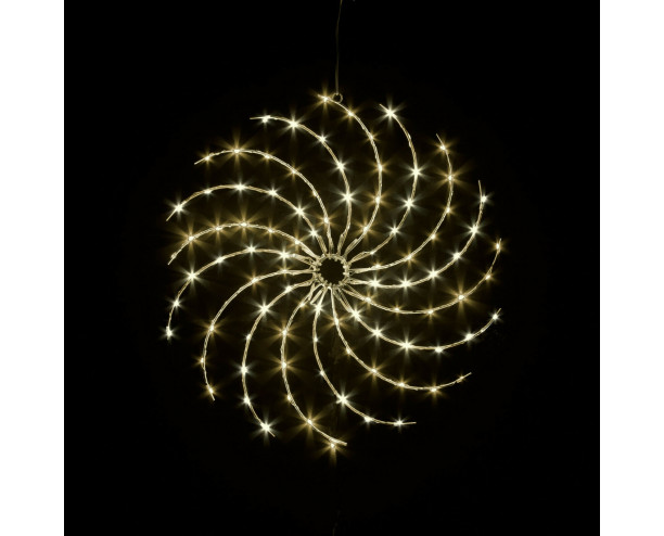 Christmas Lights Spiral Snowflake LED Silhouette Warm White LED's Multi Function