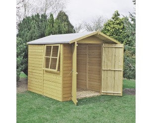 Shire Overlap Pressure Treated Shed DD 7x7
