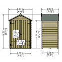 Shire Overlap Pressure Treated Shed 4x3